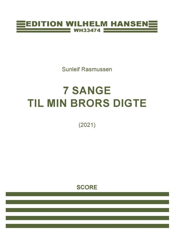 7 SANGE TIL MIN BRORS DIGTE FOR SOPRANO/CLARINET/PIANO