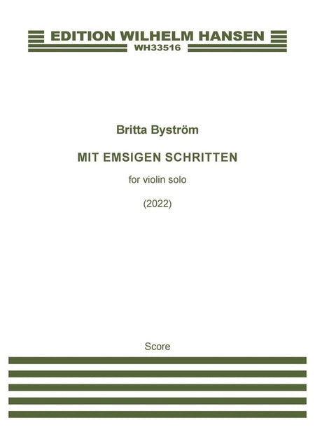BYSTROM - MIT EMSIGEN SCHRITTEN FOR VIOLIN SOLO