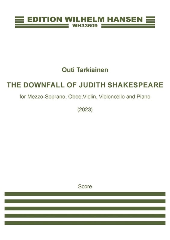 TARKIAINEN - THE DOWNFALL OF JUDITH SHAKESPEARE SC/PTS