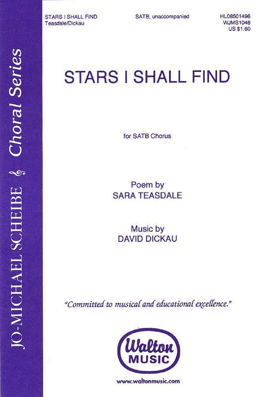 STARS I SHALL FIND SATB