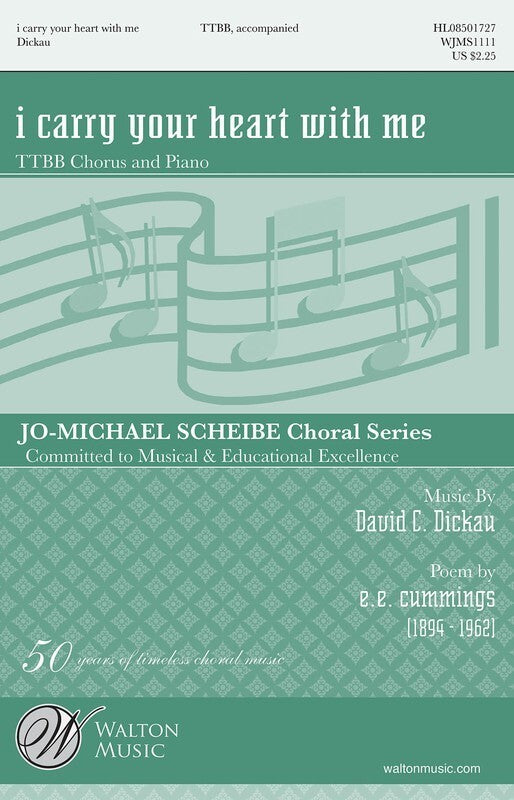 I CARRY YOUR HEART WITH ME TTBB