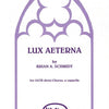 LUX AETERNA SATB DIVISI A CAPELLA