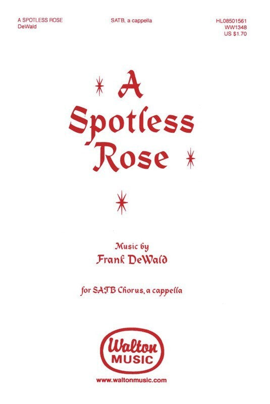 SPOTLESS ROSE SATB