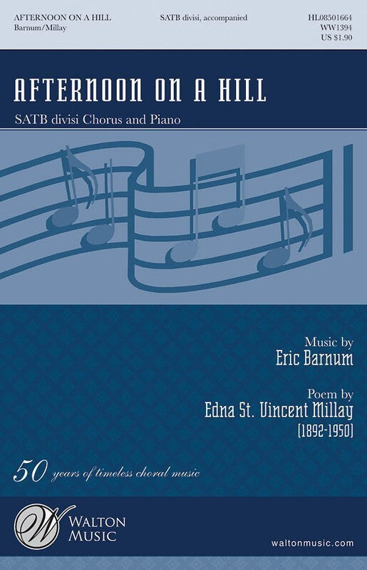 AFTERNOON ON A HILL SATB