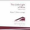 THIS LITTLE LIGHT OF MINE SATB/PIANO