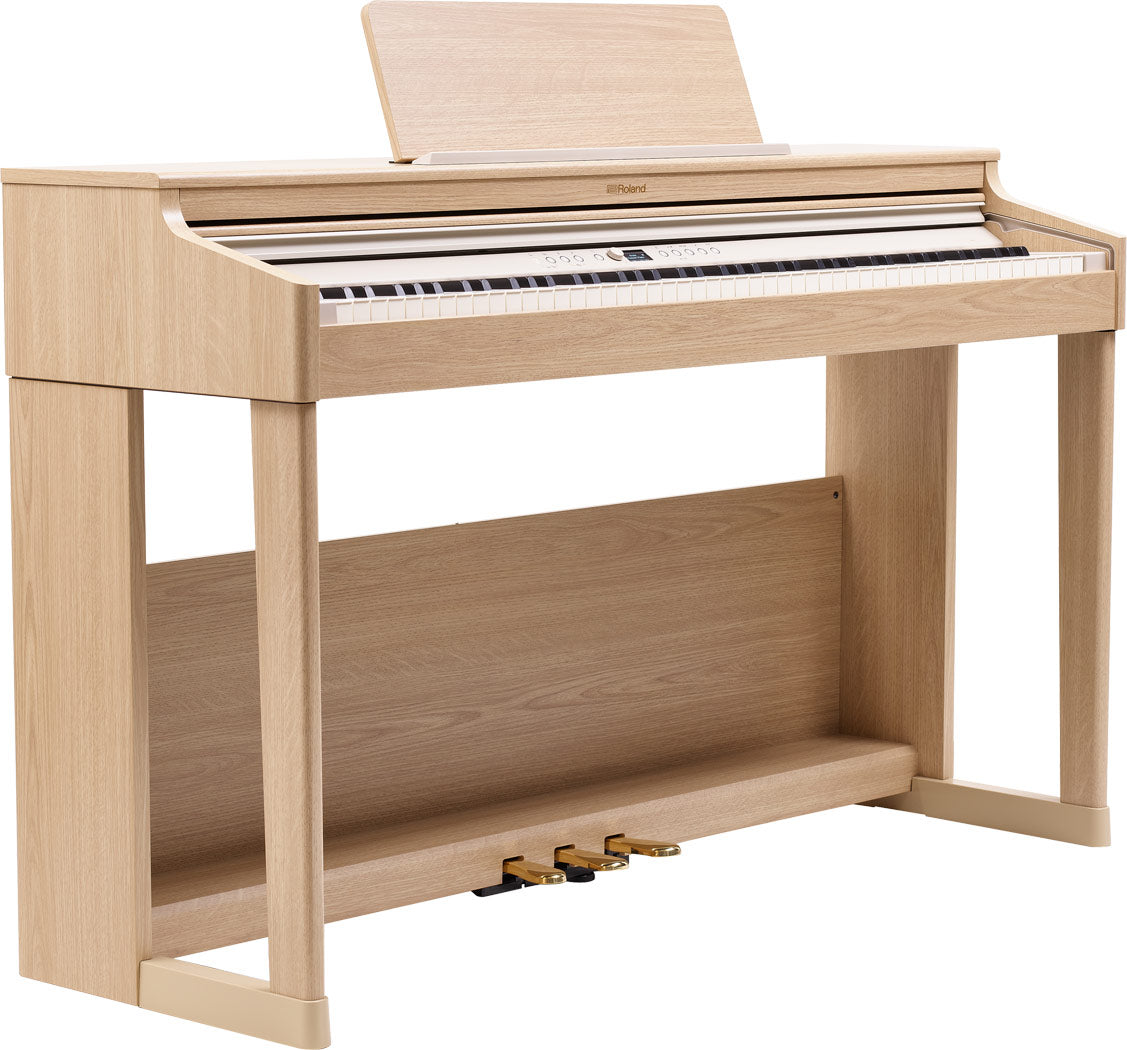 Roland RP701 Piano & Stool LIGHT AMBER OAK