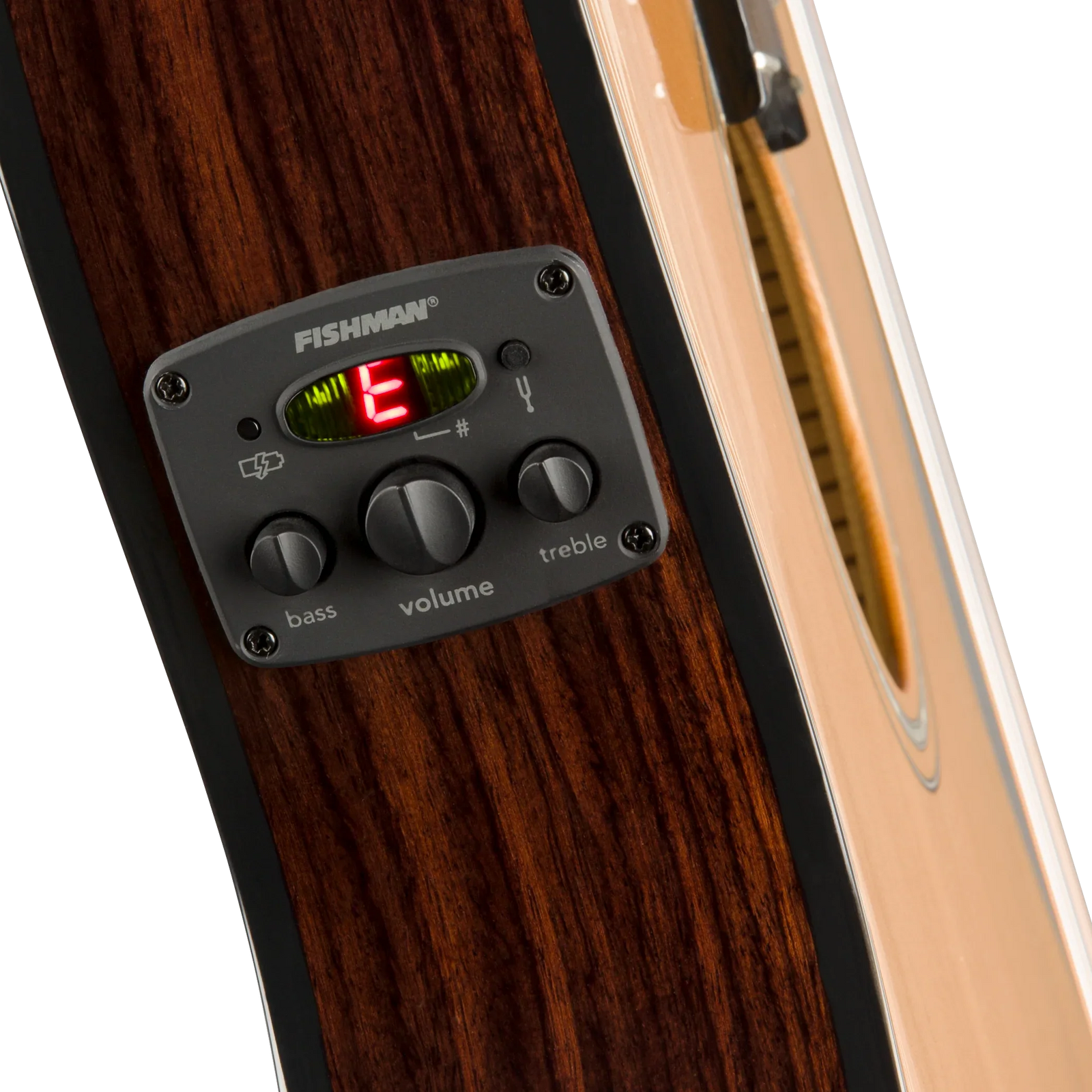 Fender CN-140SCE Nylon Thinline, Walnut Fingerboard, Natural w/Case