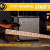SQUIER PRECISION BASS PJ PACK - BROWN SUNBURST W/ FENDER RUMBLE 15 AMP