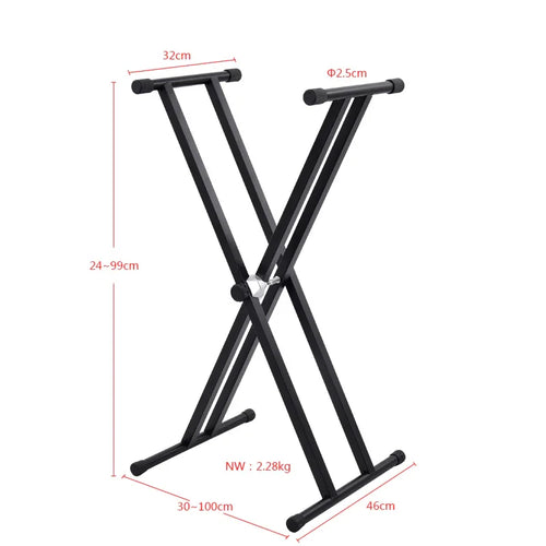 HBK Double Keyboard Stand Q-2XA